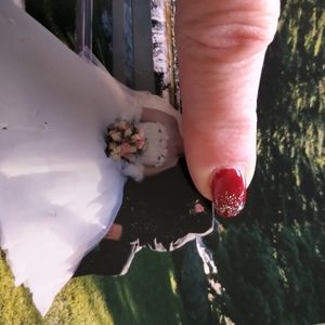 Wedding gown. Pink champagne color, size 10.